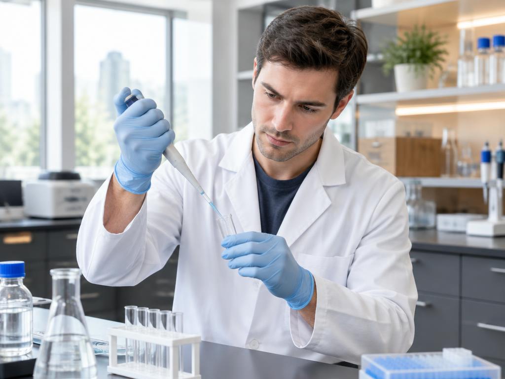 Laboratory professional at work
