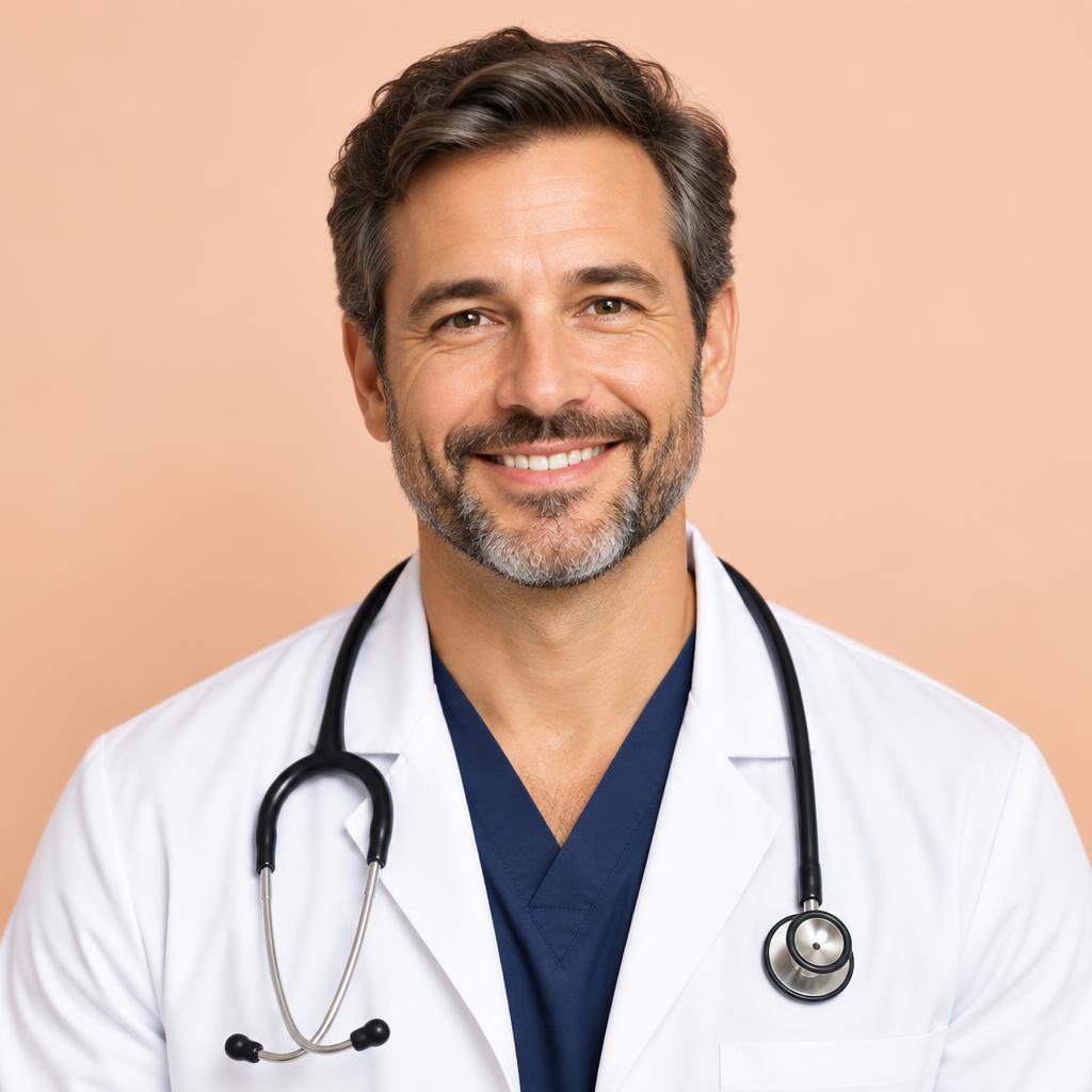 A medical provider reviewing patient information